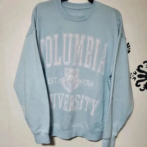 Powder blue crew cut sweatshirt